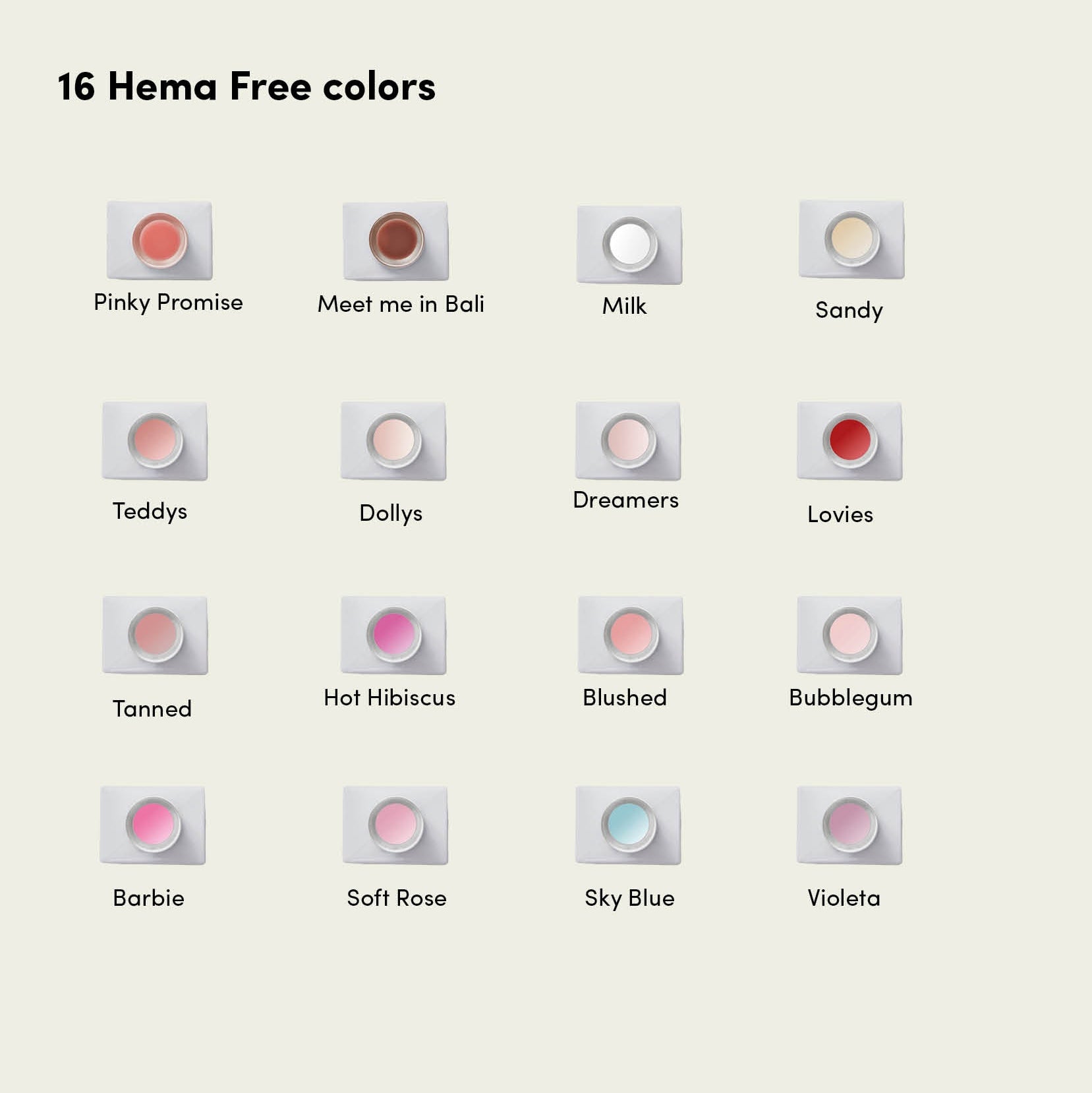 27 Color samples tips -  Pro and hema free line